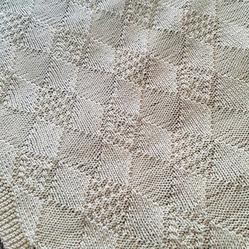 Textured Diamond Baby Blanket