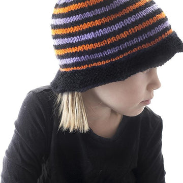 Striped Halloween Witch Hat
