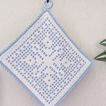 Filet Snowflake Potholder