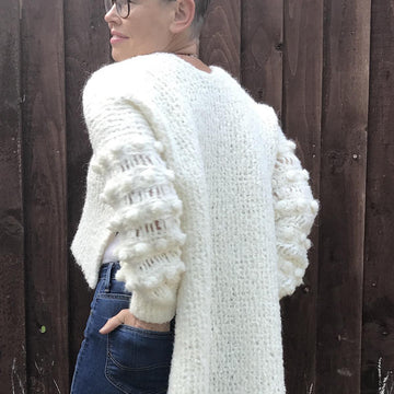 Dressed In White Tunic-Sweater