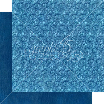 Graphic 45 Double-Sided Paper Pad 12"X12" 16/Pkg - Ocean Blue