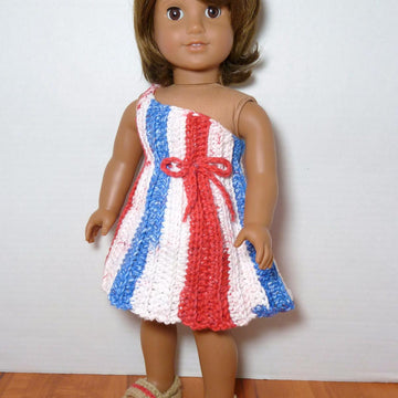 One Shoulder Sundress for 18" American Girl Doll