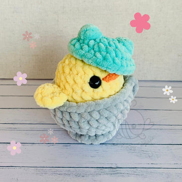 Teacup Chick with Frog Hat