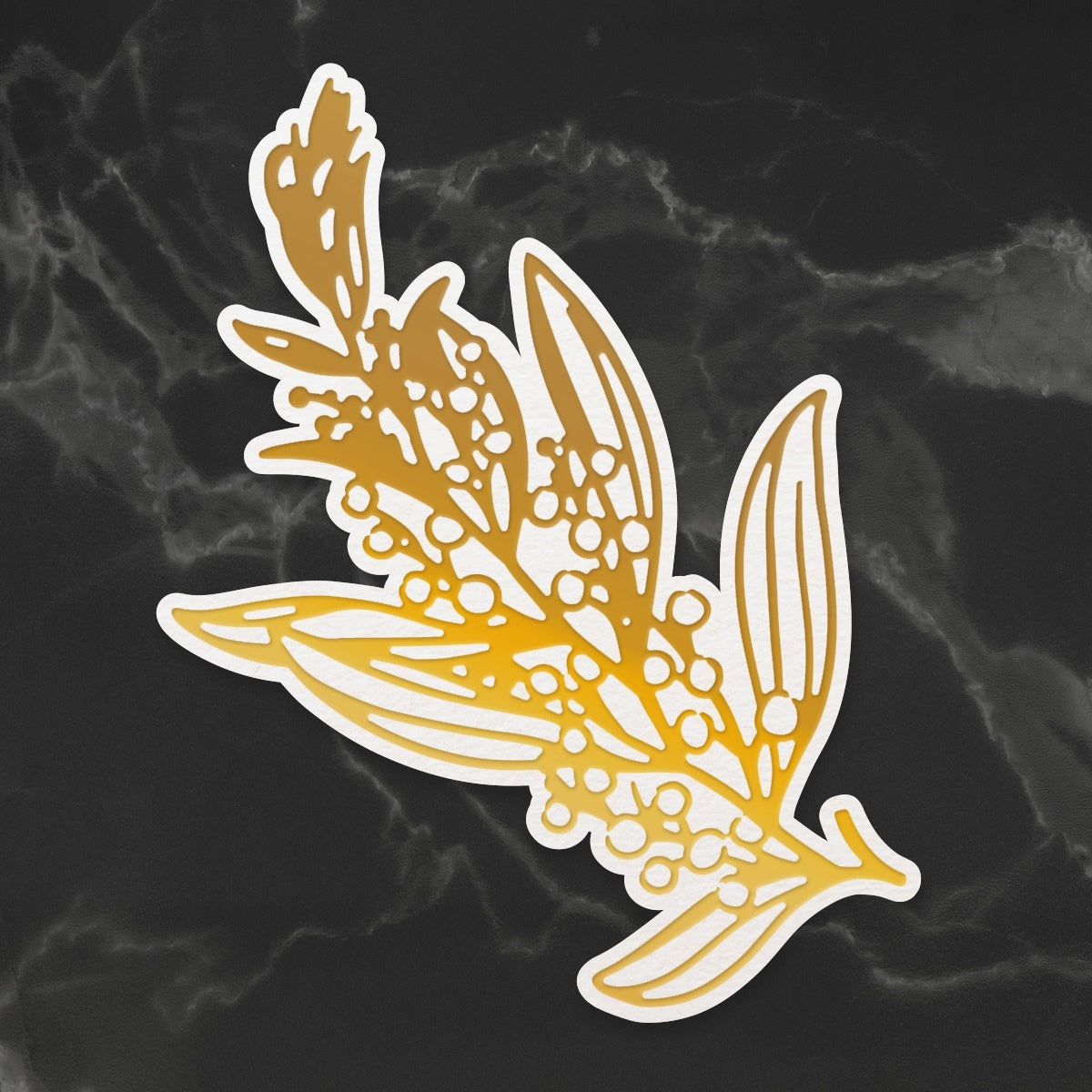 Artdeco Creations Sunburnt Country Cut, Foil & Emboss Dies - Acacia Branch 2.2"X3.4"