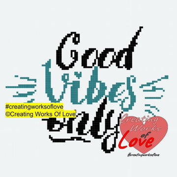 Good Vibes C2C Stitch Graph
