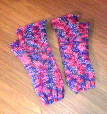 Fairy Ladders Childrens DK Fingerless Gloves