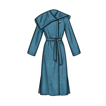 Simplicity S9015 Misses & Misses Petite Coat with Belt - Sewing Pattern