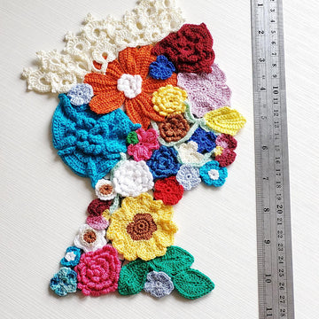 Queen Floral applique crochet pattern