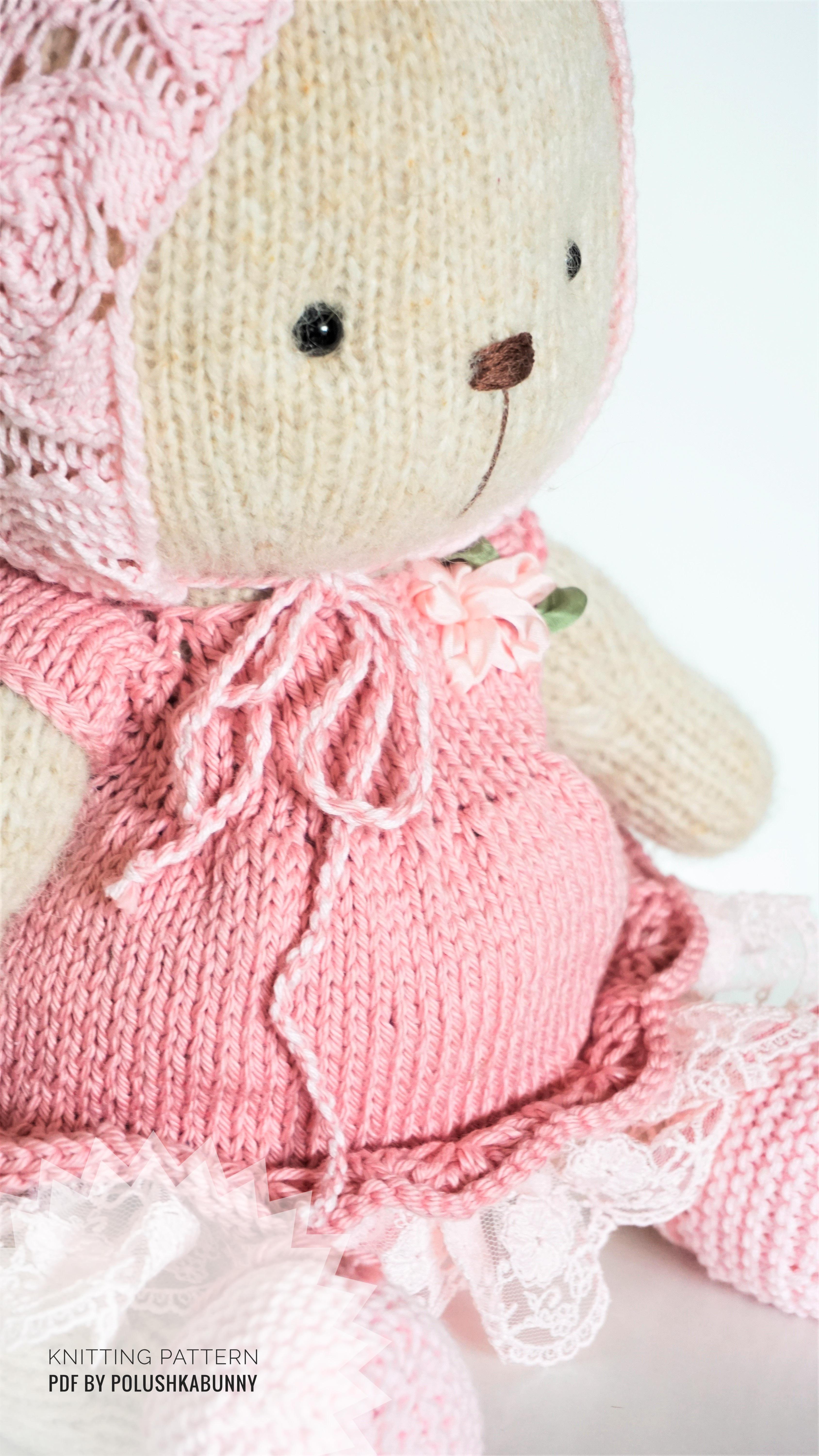 Doll Clothes - Teddy Shabby Chic Knitted Outfit