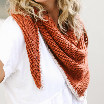 Just Getting Started Triangle Scarf