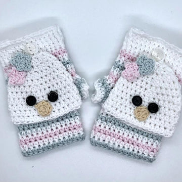 Baby Bird Hat and Mittens set