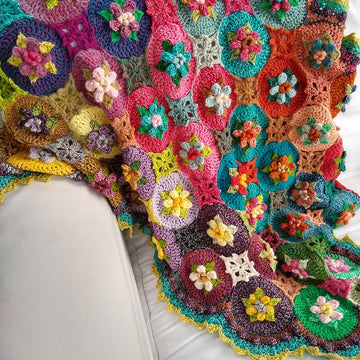 Macaroon Blossom Afghan