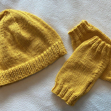 Simple Hat & Wrist Warmers