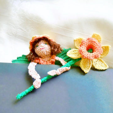 Daffodil Spring Fairy Bookmark