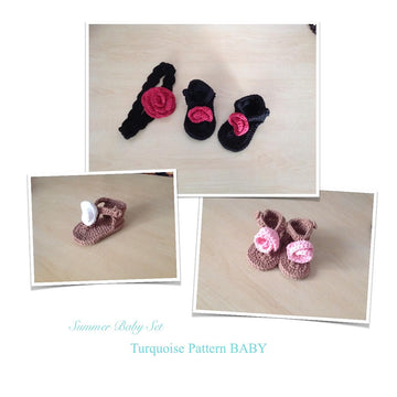 Baby Sandals & Headband Set N 202