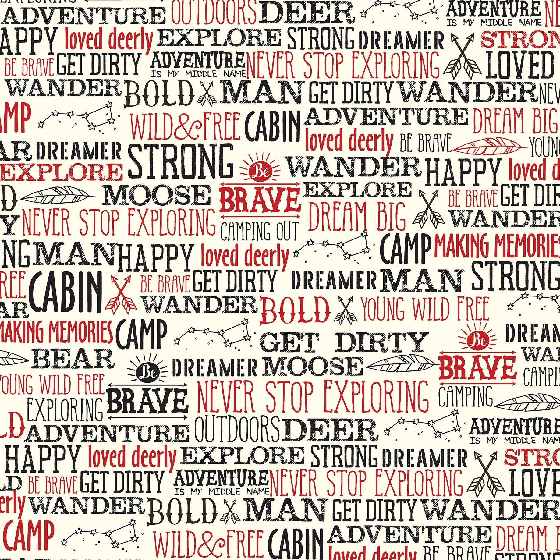 Echo Park Paper Little Lumberjack Double-Sided Cardstock 12"X12" 25/Pkg - Wander Words