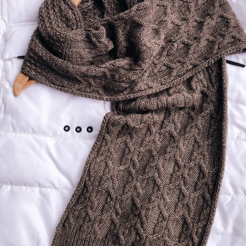 Carl & Clara Scarf - knitting pattern