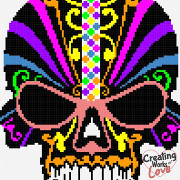Decorative Skull C2C graphgan