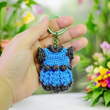 Crochet Mini Dress Keychain Pattern | PDF Photo & Video Tutorial | Easy Bag Charm