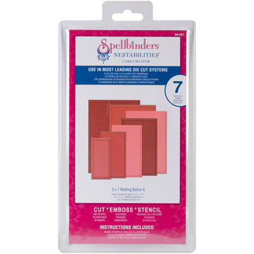 Spellbinders Nestabilities 5"X7" Card Creator Dies - Matting Basics A