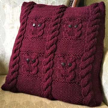 Owls and Cables Cushion