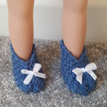 Denim Shoes for Doll