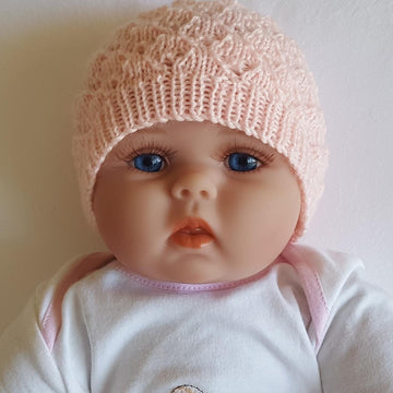 Molly - 4ply lace hat for baby