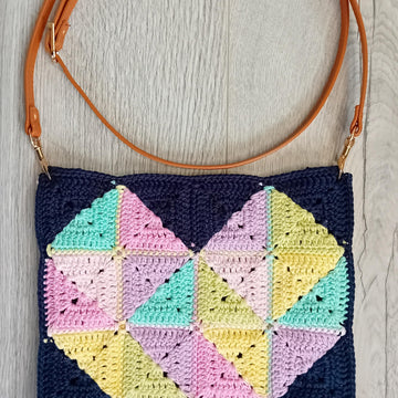 Patchwork Heart Messenger Bag