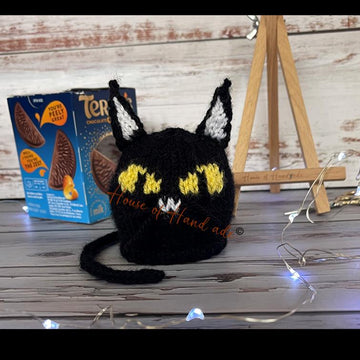 Black Cat Chocolate Orange Cover Knitting Pattern