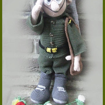 Soldier Peace amigurumi doll