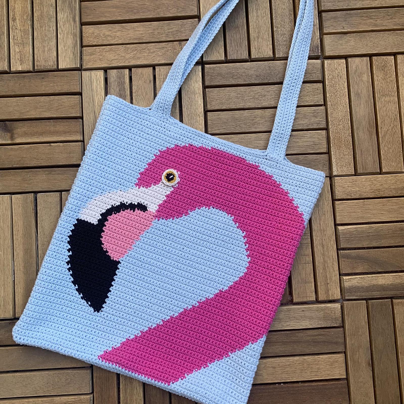 Flamingo tote bag