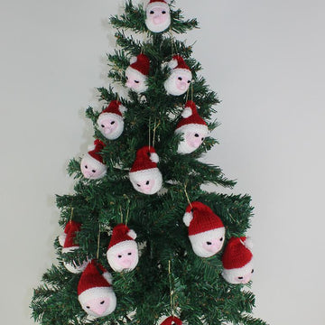 Santa Head Christmas Tree Baubles