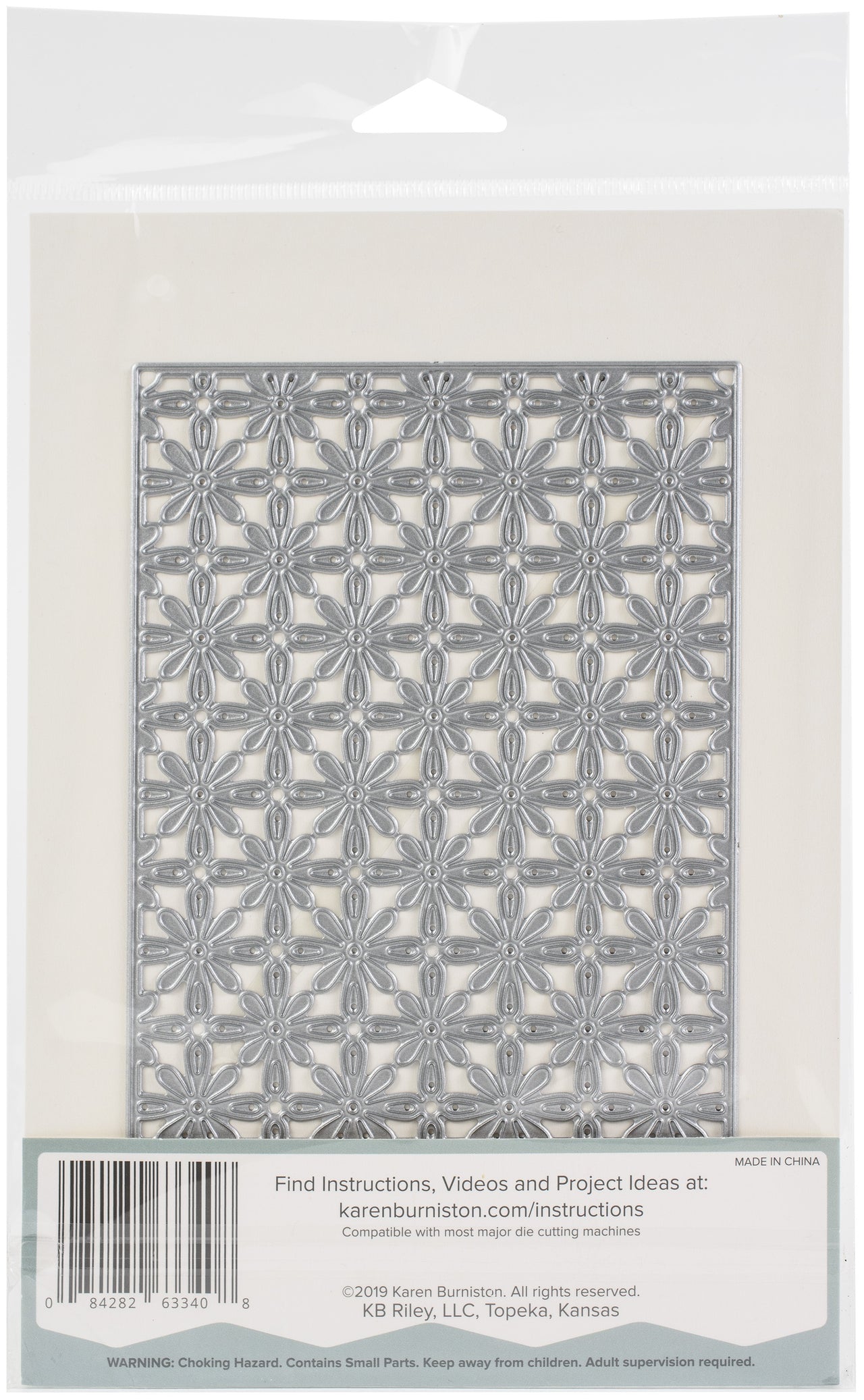 KB Riley Karen Burniston Dies - Pattern Plate - Flowers