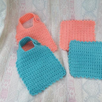 Little Star Bib and Washcloth