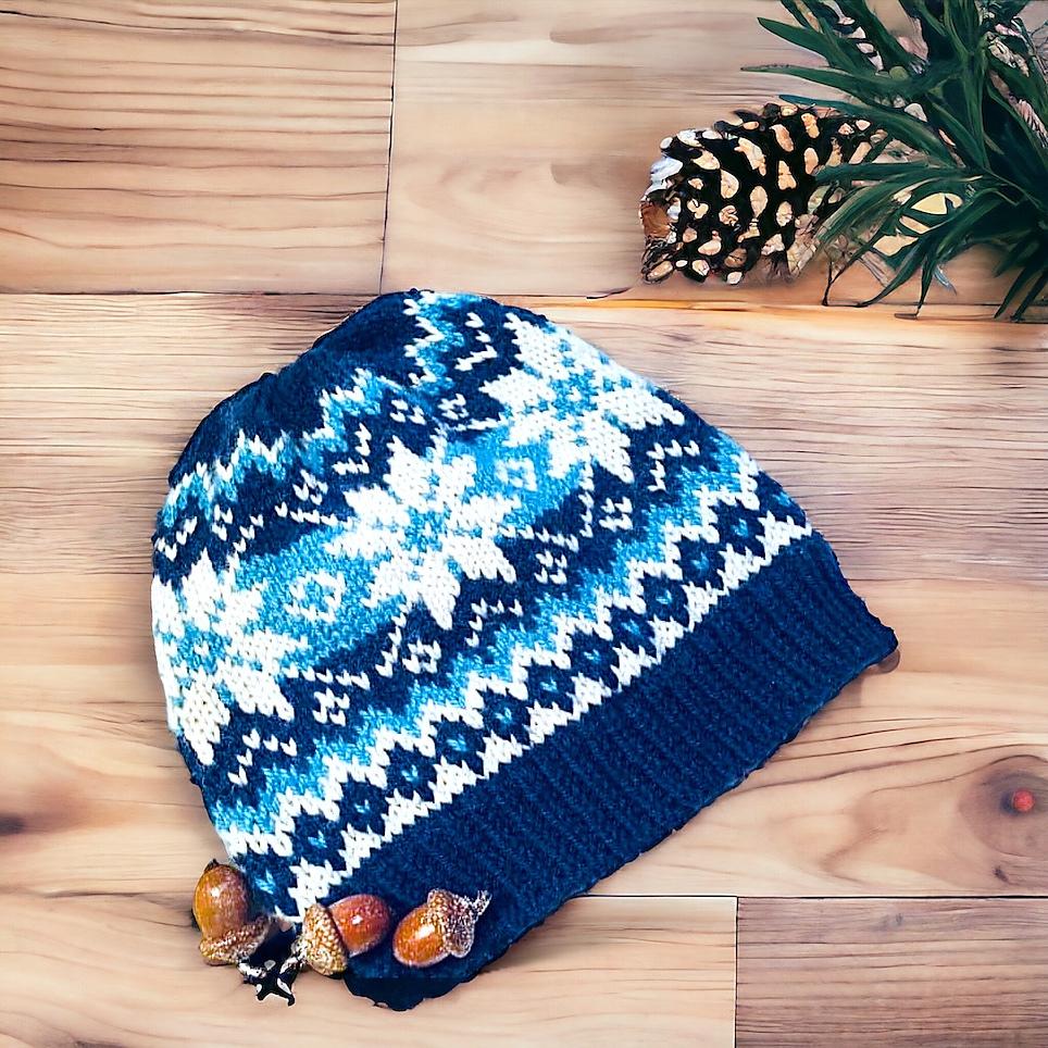 Graphic Selbu Knit Hat