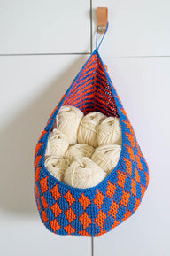 Hanging Mosaic Crochet Basket