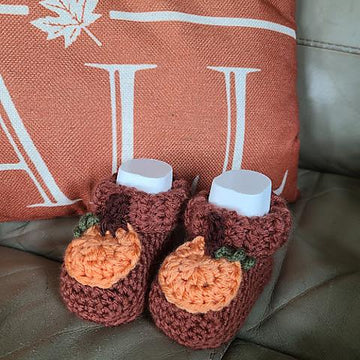 Little Pumpkin Baby Booties