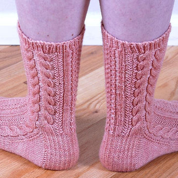 Seeded Cable Socks