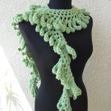 Crochet Scarf "Chunky Fringe"