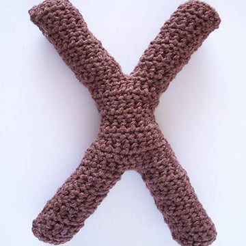 Capital X Alphabet Letter Pattern