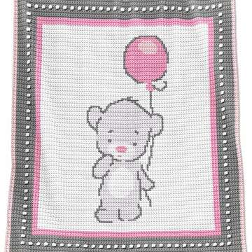 CROCHET Baby Blanket - Baby Bear