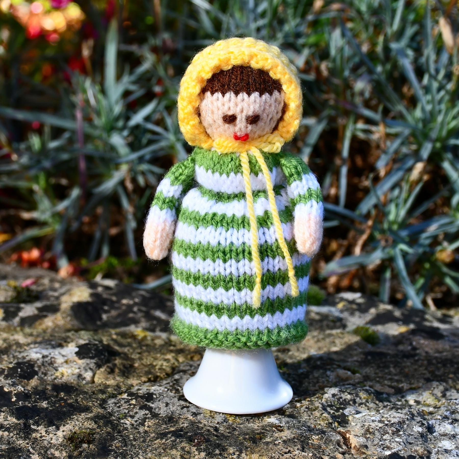 Victorian Doll Egg Cosy Knitting Pattern - Doll Knitting Pattern