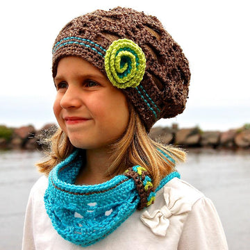 "Diagonal Chevron" Slouch